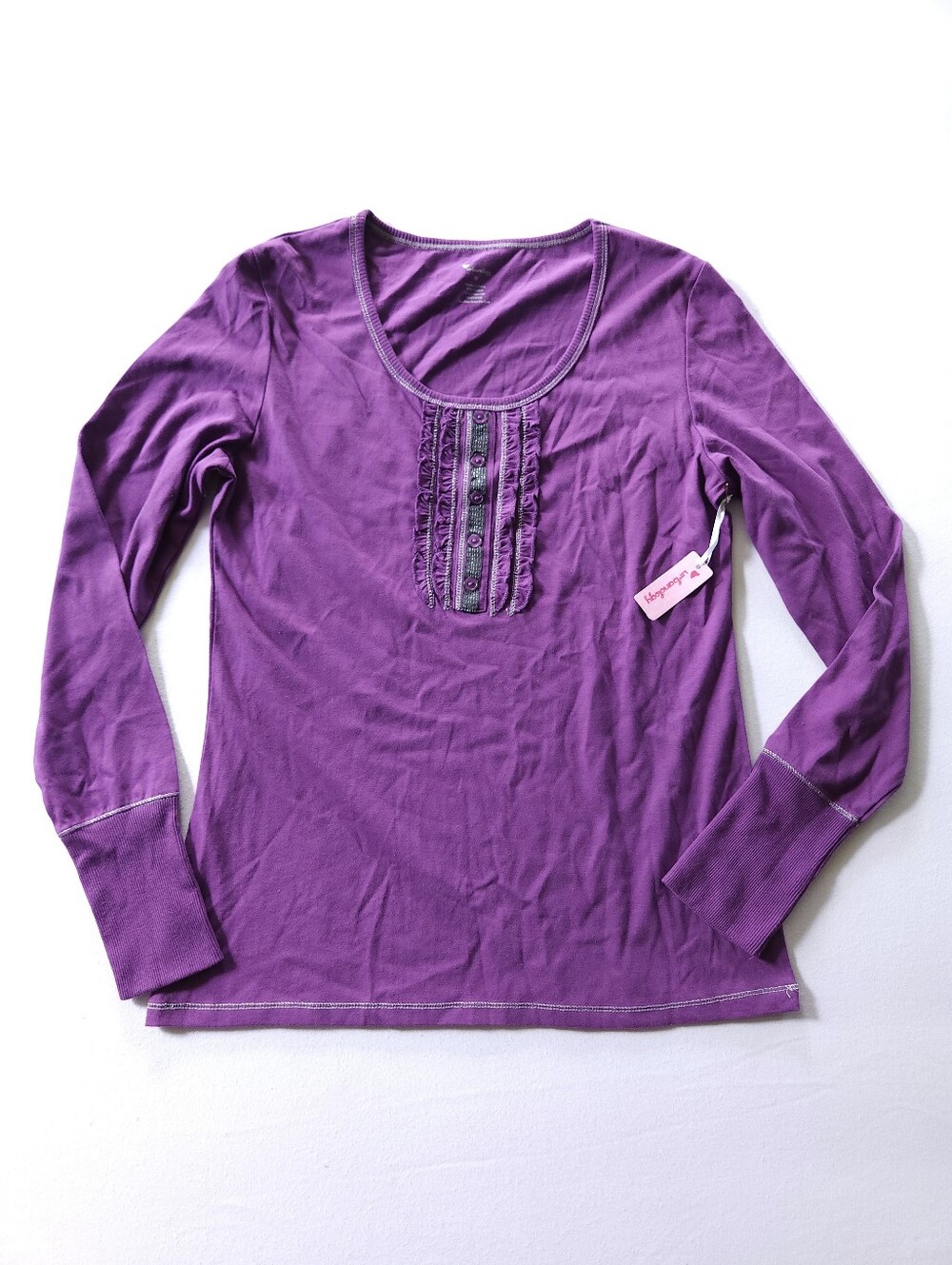New W Tags Urbanology Ren Faire Ruffle Long Sleeve Top Sz M